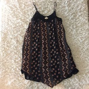 Boho and Floral Short Dress/Long Tunic